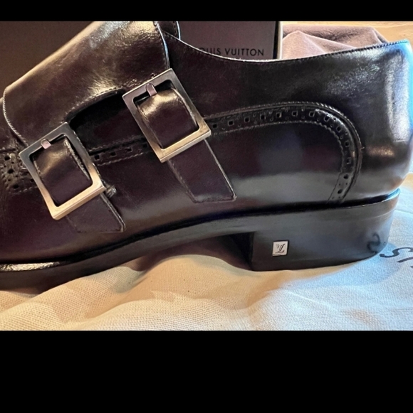Louis Vuitton-Genuine Mens Dress Shoes-Size 9 (US)-Chocolate Brown main image 5